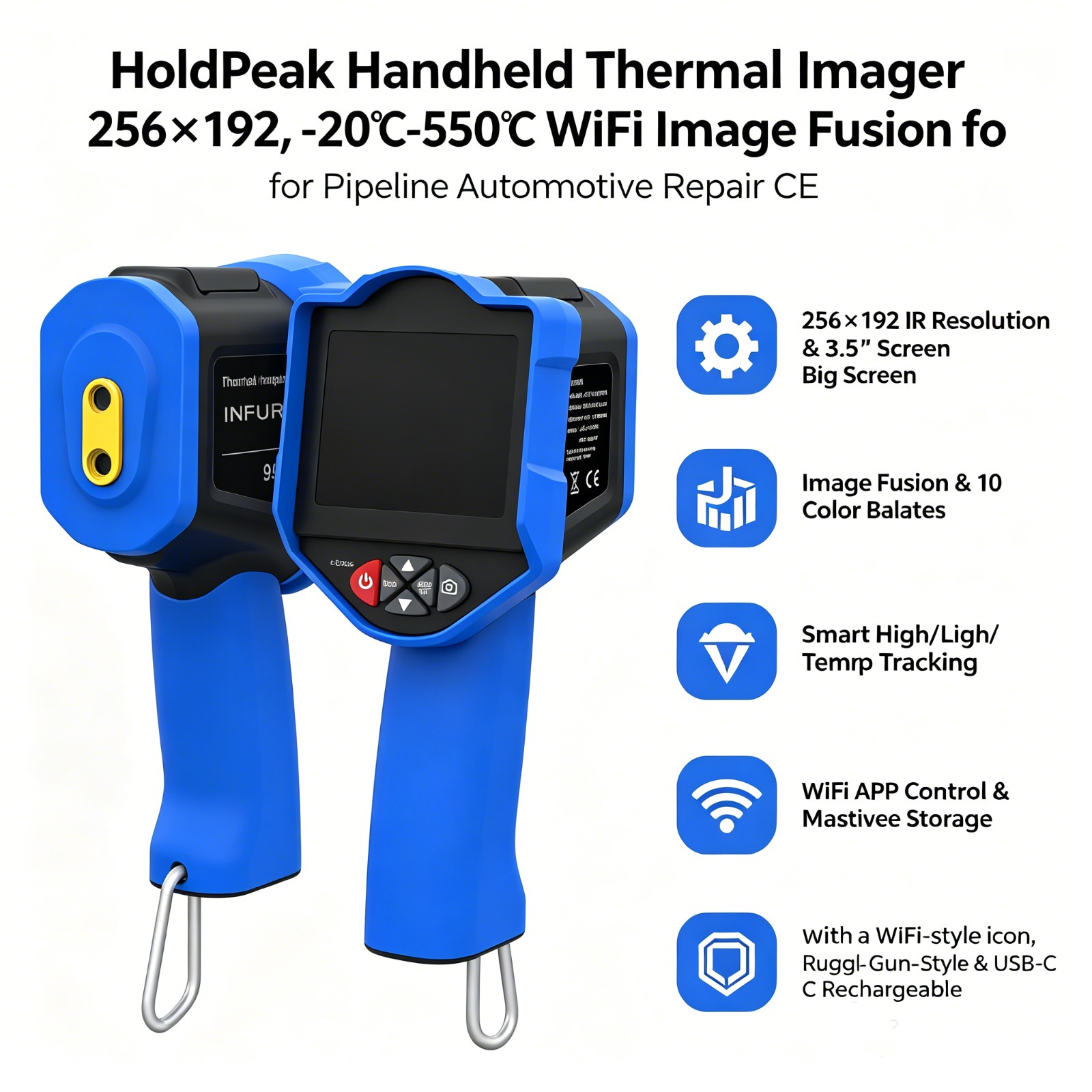 Тепловизионная камера HoldPeak – обзор и цена Thermal Imaging Camera 256X192